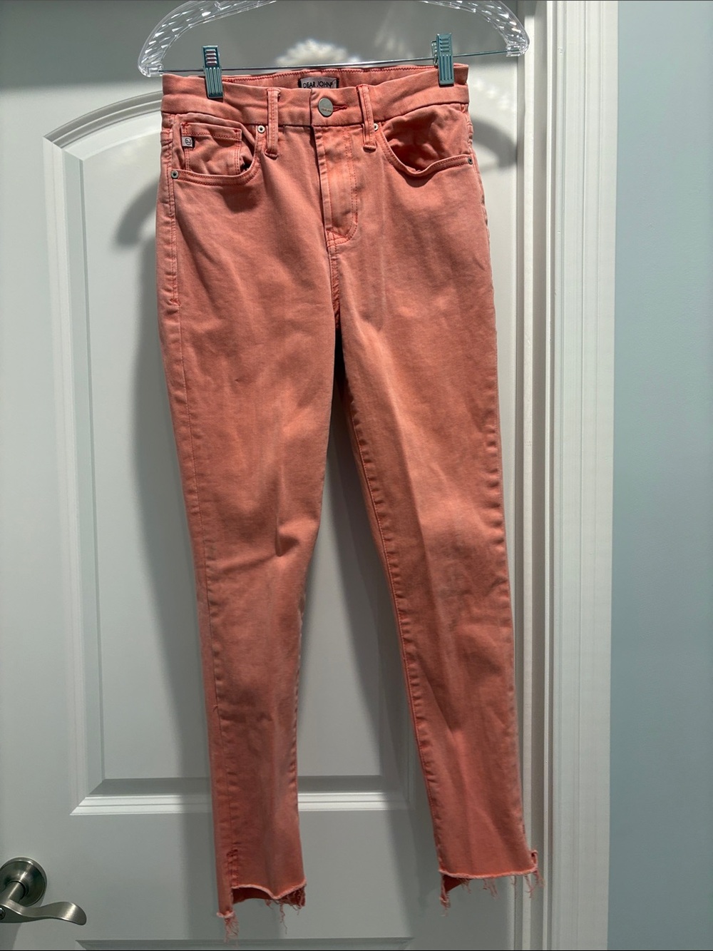 Dear John Pink Coral Skinny Jeans